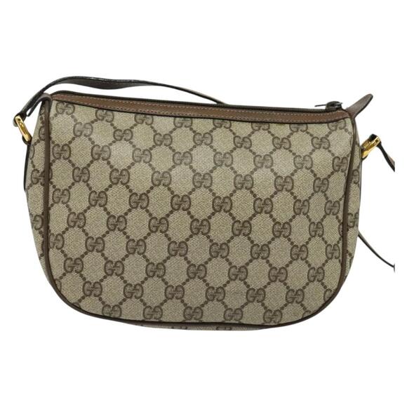 GUCCI GG Supreme Web Sherry Line Shoulder Bag Pvc Beige 89 02 032 - Picture 3 of 16